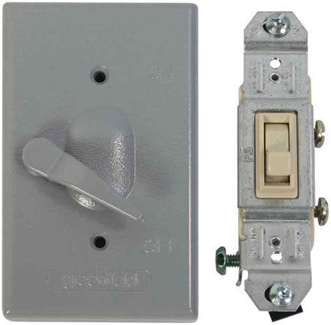 weatherproof electrical box lever switch cover|Weatherproof Cover with Lever Switch .